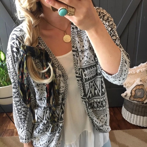 Sweaters - SOLD OUT! Print Soft Cardigan Sweater Top Jacket